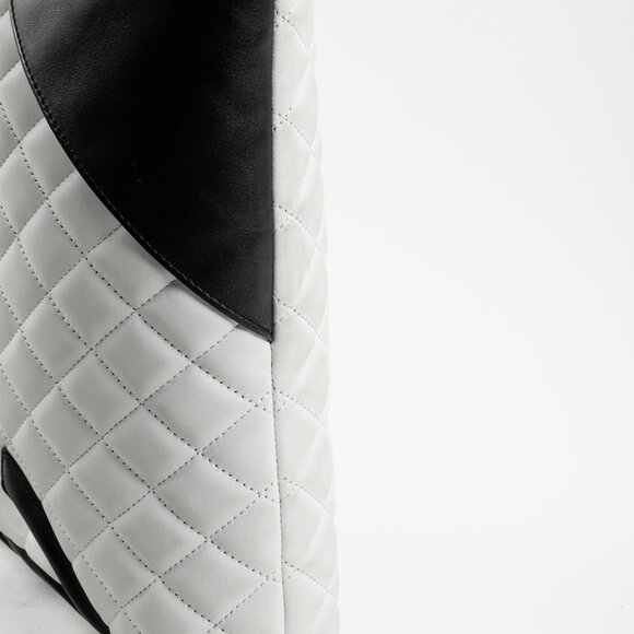 Chanel White & Black Quilted Medium Cambon Tote - Picture 5 of 12